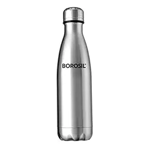 Borosil Stainless Steel HYDRA BOLT - Vacuum Insulated Flask Water bottle, 1L