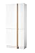 Germania 3213-84 Garderobenschrank GW-Loft, 90 x 200 x 35 cm, weiß