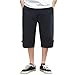 Produktbild Zolimx Sommer Leinen Cargo Shorts Männer Strandhose Herren Leinenhose 3/4 Hose, Männer Sommer Freizeit Camouflage Overalls Fashion Multi-Pocket-Hosen