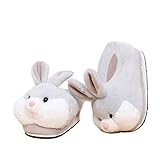 Zapatillas de casa de felpa suave neutra ropa de animales zapatos de conejo