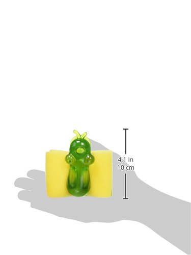 koziol Schwammhalter Norbert, Kunststoff, transparent olivgrün, 6,8 x 9,5 x 10,8 cm - 4