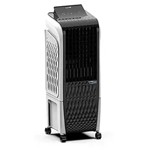 Symphony Diet 3D 20i Portable Tower Air Cooler For Home with 3-Side Honeycomb Pads, Pop-Up Touchscreen, i-Pure Technology and Low Power Consumption (20L, White & Black)