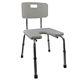 LIGEREZA Y CALIDAD: las patas de la silla de ducha para mayores Marisma están fabricadas en aluminio y su asiento en PVC, materiales que hacen que esta ayuda ortopédica solo pese 2,6 kg y, a su vez, sea resistente.