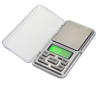 Mezire0.01g to 200g Choice Mini Pocket Weight Scale| Digital Weight Machine For Shop| Weight Scale Machine| Portable Weight Machine| Electric Weight Machine LCD Small Weighing Machine (Silver)