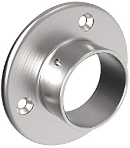 Piastra Di Base In Acciaio Inox 100 Mm - Per Tubi &Oslash;42,4 Mm | Flangia Da Pavimento Per Saldatura E Ringhiere