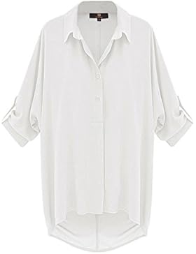Looses locker casual Bluse shirt mit Knopfleiste