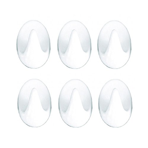 STAR 8461 Ovalhaken klein oval, 6 Stck, wei