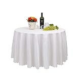 Mantel blanco con encaje ideal para hogares, bodas, fiestas, restaurantes, hoteles, etc.