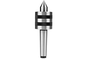 GREENSEN MT3 Center, Live Lathe Center, MT3 Precision Rotary Live Revolving Milling Center Taper Metal Work Lathe Tool, Morse Taper Revolving Turning Live Centre Lathe Tool