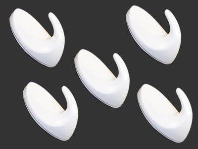 Self Adhesive Oval Hooks Medium 5/Pk (042279)