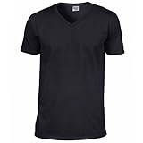 Gildan Mens Short Sleeve Softstyle V-Neck Cotton T-Shirt