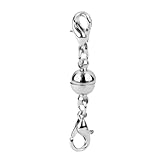  5pcs Magnetverschluss Magnetschließe Kettenverschluss für DIY Schmuckteil - Silber, 31mm