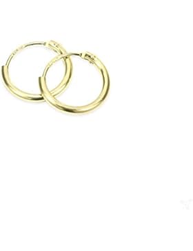 NKlaus Paar 375 gelb Gold Creole 11mm 3754