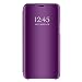 Produktbild Galaxy S9 Plus Spiegel Hülle, S9 Plus Spiegel Schutzhülle Flip Handy Case mit Standfunktion Mirror Clear View Flip Case Kunstleder Tasche im Bookstyle Case für Galaxy S9 Plus, Helles Lila