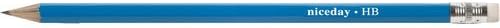 Home or Office Suitable Woodcase Pencil HB Blue with Eraser (Box of 12)