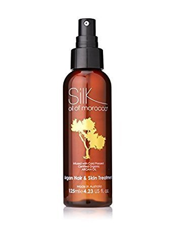 Silk Oil Of Morocco Luxury Argan Oil Skin & Hair Treatment Serum 125ml – Argan Oil Hair Treatment & Skin Treatment – Moroccan Oil Treatment - Paraben Free Moisturiser - Mineral Oil Free - Cruelty Free - Hair Serum - Face Serum