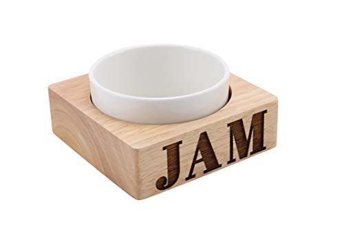 'Jam' Carved Wood with Ceramic Bowl Set in Gift Box by CGB Giftware UK | HD989B