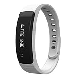 Lemumu HHYH 8 Plus neue Touch Smart Mobile Armband Schrittzähler schlafen Überwachung Anrufer-ID Musik Control Bluetooth Armbänder für Android IOS, Schwarz
