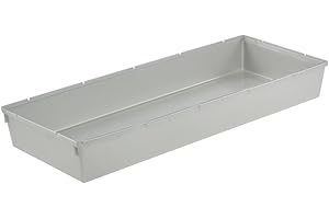 keeeper Organizer per cassetti, Ampliabile a piacere, Plastica resistente (PP), 38 x 15 x 5 cm, Pepe, Argento