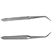 RHX Stainless Steel Angle Tipped Curve Acrylic Manicure Nail Polish Art Pincher Tweezer Gems Pearls Rhinestones Decorations Makeup Picking Clipper Nipper Tool