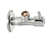 Produktbild Design Eckventil Rund Messing verchromt 1/2"x3/8"