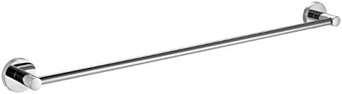 SAEJJ-Bathroom Pendant Round Base Single Towel Bar 304 Stainless Steel Towel Bar Towel Bar