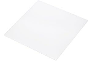 Rebower 203x203x2mm UHMW Polyethylene Sheets Ultra High Molecular Weight White Plastic Sheet [for Home, Industrial]