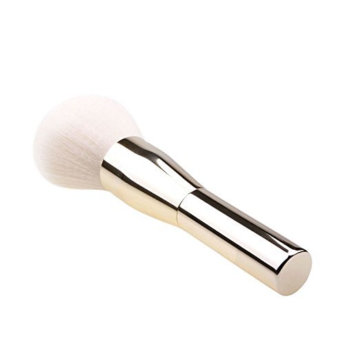 Lover Bar Gesicht Lose Puder Make Up Pinsel Metall-Profi Naturhaar Echthaar Cheek Rouge Kontur Highlighter Foundation Schminke Bürste-Schönheits kosmetik Tools Professionell Blender Bronzer Kabuki Brush (Gold) - 4