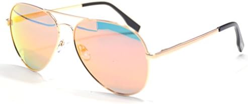 JEE Designer Men's Women's Uv400 Protection Aviator Sunglasses 3025(Gold,Orange)
