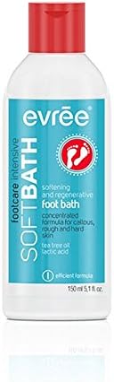 Evree Foot Bath Softening and Regenerative for Callous Rough and Hard Skin 150ml Friendly for Vegans and Vegetarians
