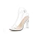 Produktbild Damen-Kleiderschuhe, 2019 Neue PVC-Frauen Sandalen Sexy Clear Transparent Ankle Strap High Heels Party Sandals Frauen Schuhe Größe 35-40,a,37