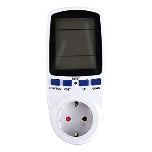 Preisvergleich Produktbild Heaviesk Plug-in Stromzähler Steckdose Digitale Spannung Wattmeter Stromverbrauch Watt Energiezähler AC Electricity Analyzer Monitor