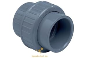 CEPEX Sibo PVC-Verschraubung 32 mm, mit 2 Klebemuffen