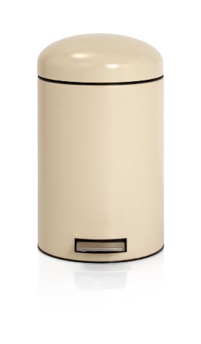Retro Bin 12 L Silent mit Kunststoffeinsatz / Almond