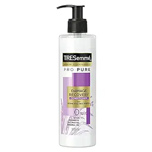 TRESemme Pro Pure Damage Recovery Conditioner, with Fermented Rice Water, Sulphate Free & Paraben Free, for Damaged Hair, 390 ml