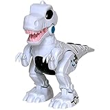 WISHKEY Robot Walking Moving Dino with Flashing Lights and Realistic Dinosaur Sound, Fun Entertaining Toy for Kids 3 Years & 