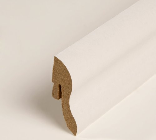 50m Sockelleisten All Inclusive Paket Reinweiß - Fußleisten Sparpaket