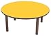 Produktbild mobeduc – Kindertisch rund, Holz diámetro de 80 cm, talla 3 Haya y amarillo
