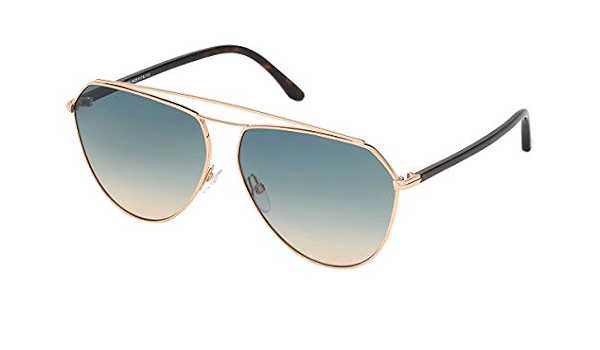 Occhiali da Sole Tom Ford BINX FT 0681 ROSE GOLD/GREEN SHADED 63/12/140  unisex : Amazon.it: Abbigliamento