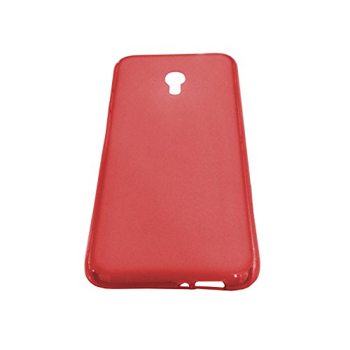 TBOC Pack  Funda de Gel TPU Roja   Protector Pantalla Vidrio Templado para Alcatel Pixi 4  5  4G  Funda de Silicona Ultrafina y Flexible  Protector de pantalla Resistente a Golpes  Ca  das y Ara  azos   No es compatible con el modelo 3G 