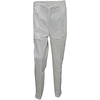 Mogul Interior Casual Trouser Cotton White Relaxing Boho Hippie Slim Pant