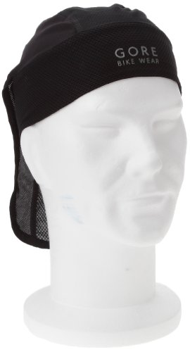 GORE BIKE WEAR Fahrrad-Helm-Mütze, Atmungsaktiv, GORE Selected Fabrics, UNIVERSAL Bandana, Größe One, Schwarz, APOWBA