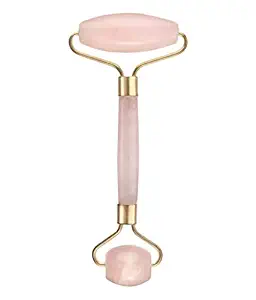 Zubehor's Jade Roller, Anti-aging Rose Quartz Facial Roller Massager Beauty Gua Sha Tool Facial Roller for Women Neck Body Skin Healing Slimming Gua Sha Tools
