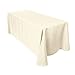 Produktbild Rechteckige Baumwolle Tischdecke, Polyester, Bezug für Hochzeit, Esstisch und Geburtstag Party 228,6 x 396,2 cm von Hochzeit liefert, Textil, Pack of 10, Ivory