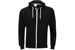 Indigo Soul Mens Plain Fleece Zip UP Hoody Jacket Sweatshirt Hooded Hoodie Top Zipper Plus
