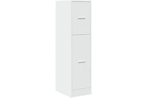 vidaXL Armadietto da Farmacia Bianco 30x41x118 cm in Truciolato, Mobile da Farmacia, Arredamento da Farmacia, Mobile con cassetti da Farmacia