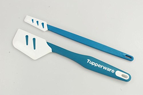 TUPPERWARE Griffbereit Top-Schaber D167 Silikon+ kleiner Top-Schaber blau-weiß 16290 - 2