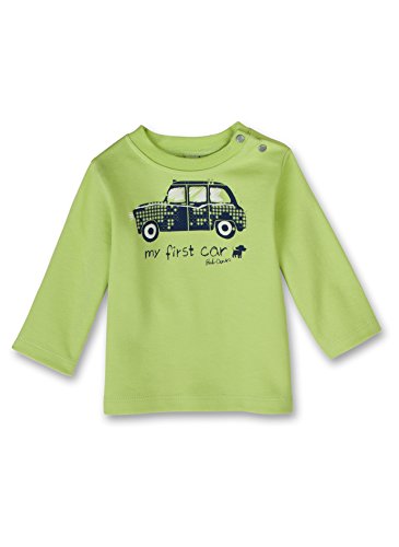 Sanetta Baby Boys 0-24m 113046 Sweatshirt, Green (Bright Green 4901), 0-3 Months (Manufacturer Size: 56)