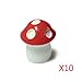 Price comparison product image GOTTING 10Pcs Mushroom Toadstool Fairy Garden Terrarium Figurine