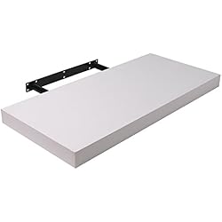 Moorland Étagère Design Murale à Fixations Invisibles flottantes Pegasus 25x23x3,4cm - Panneau MDF - Blanc